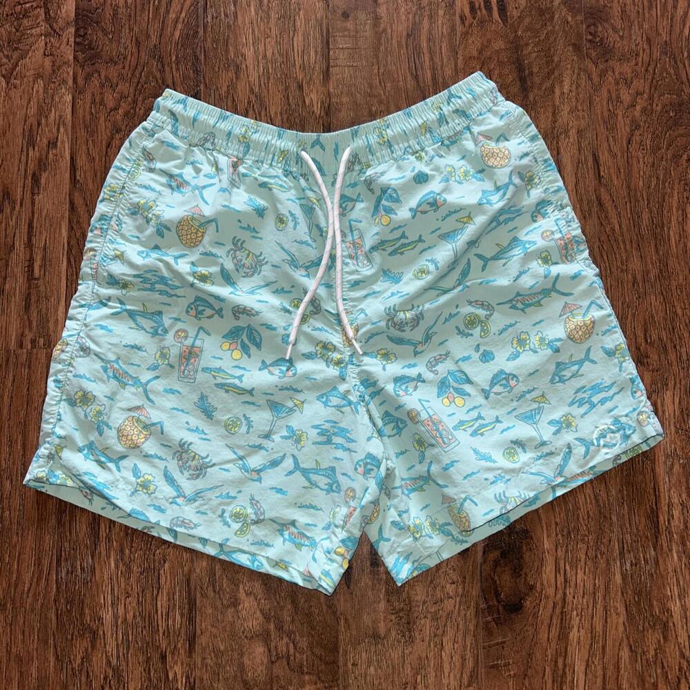 🔥🔥SOLD🔥🔥Magellan Fish Gear Shorts Small UPF 30 Swim Trunks Drawstring 5” Inseam